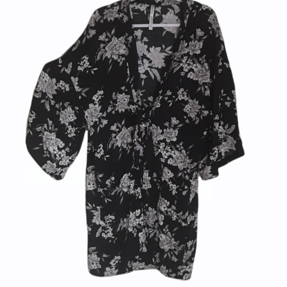Spiritual Gangster tie Front Robe/duster - Picture 1 of 7